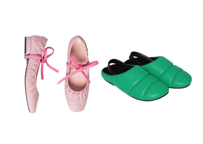 Editorial Harian Perempuan – 5 Alas kaki merek lokal dengan warna pahlawan hijau dan merah muda berani!