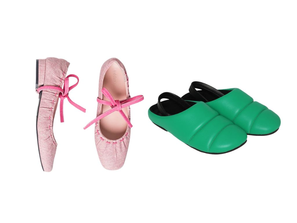 Editorial Harian Perempuan – 5 Alas kaki merek lokal dengan warna pahlawan hijau dan merah muda berani!