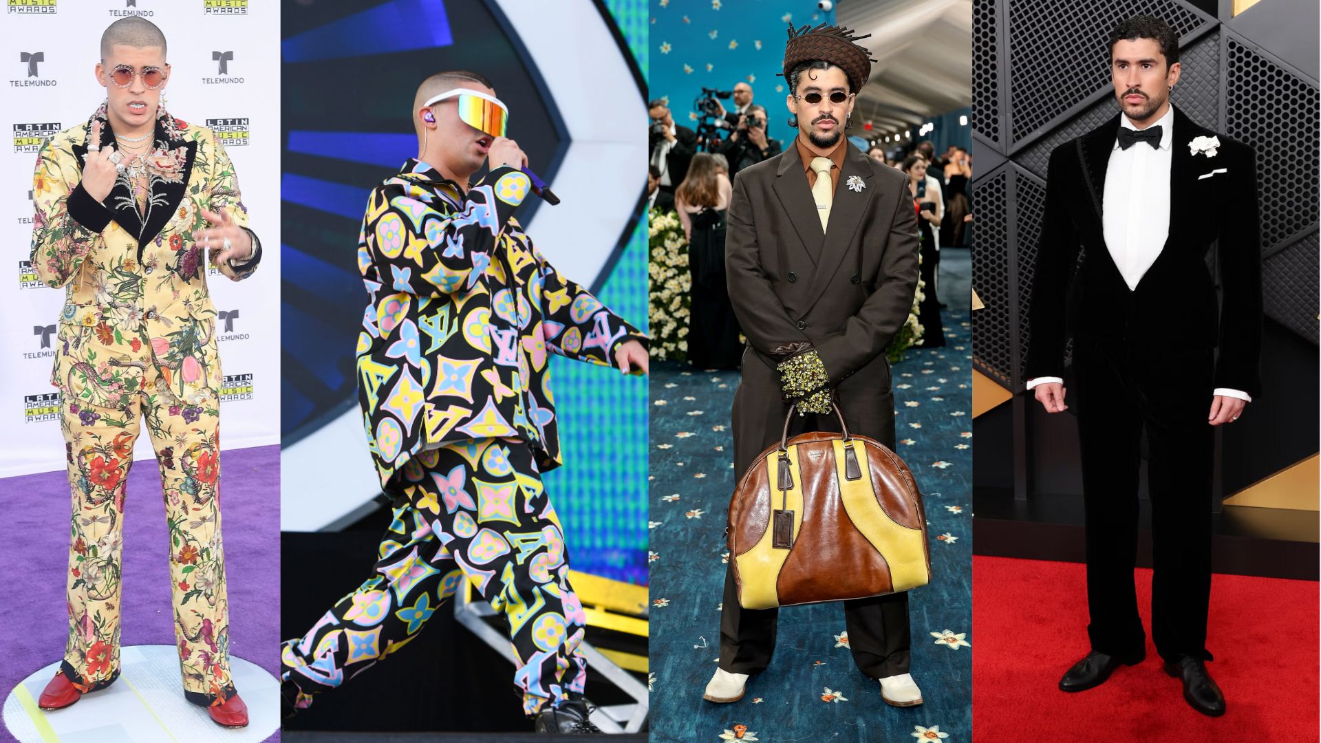 Editorial Harian Wanita – Style Glow-Up: Evolusi Fashion Bad Bunny yang Selalu Mencuri Sorotan!