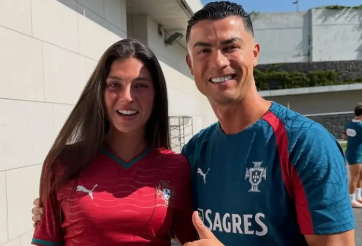 Pembuat Konten Sepak Bola Céline Dept Akhirnya Bertemu Idolanya Cristiano Ronaldo, Komentar Istri Megastar